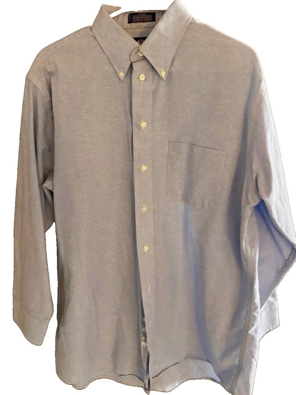 Oxford Men's Light Blue Button-Down Oxford Shirt